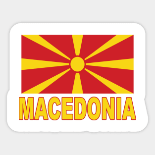 The Pride of Macedonia - Macedonian National Flag Design Sticker